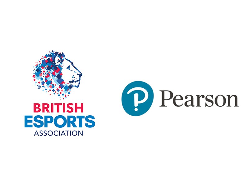 British ESports Association and Pearson logos
