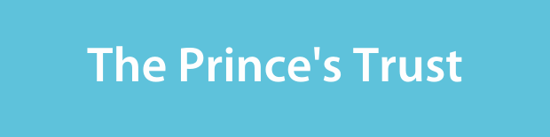 The Prince's Trust on a light blue background